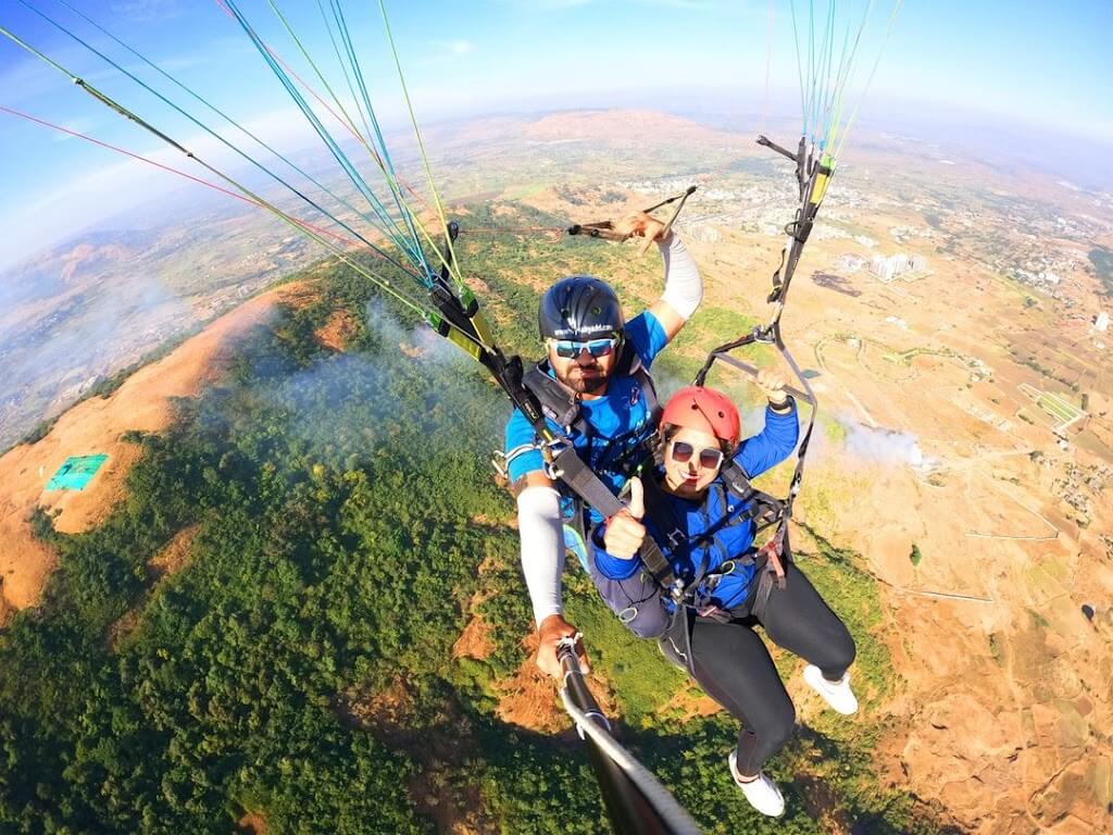 Kamshet paragliding Adventure near Lonavala Mumbai and Pune